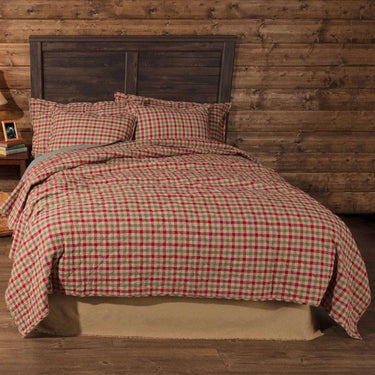 Jonathan Plaid King Quilt 105Wx95L VHC Brands - The Fox Decor
